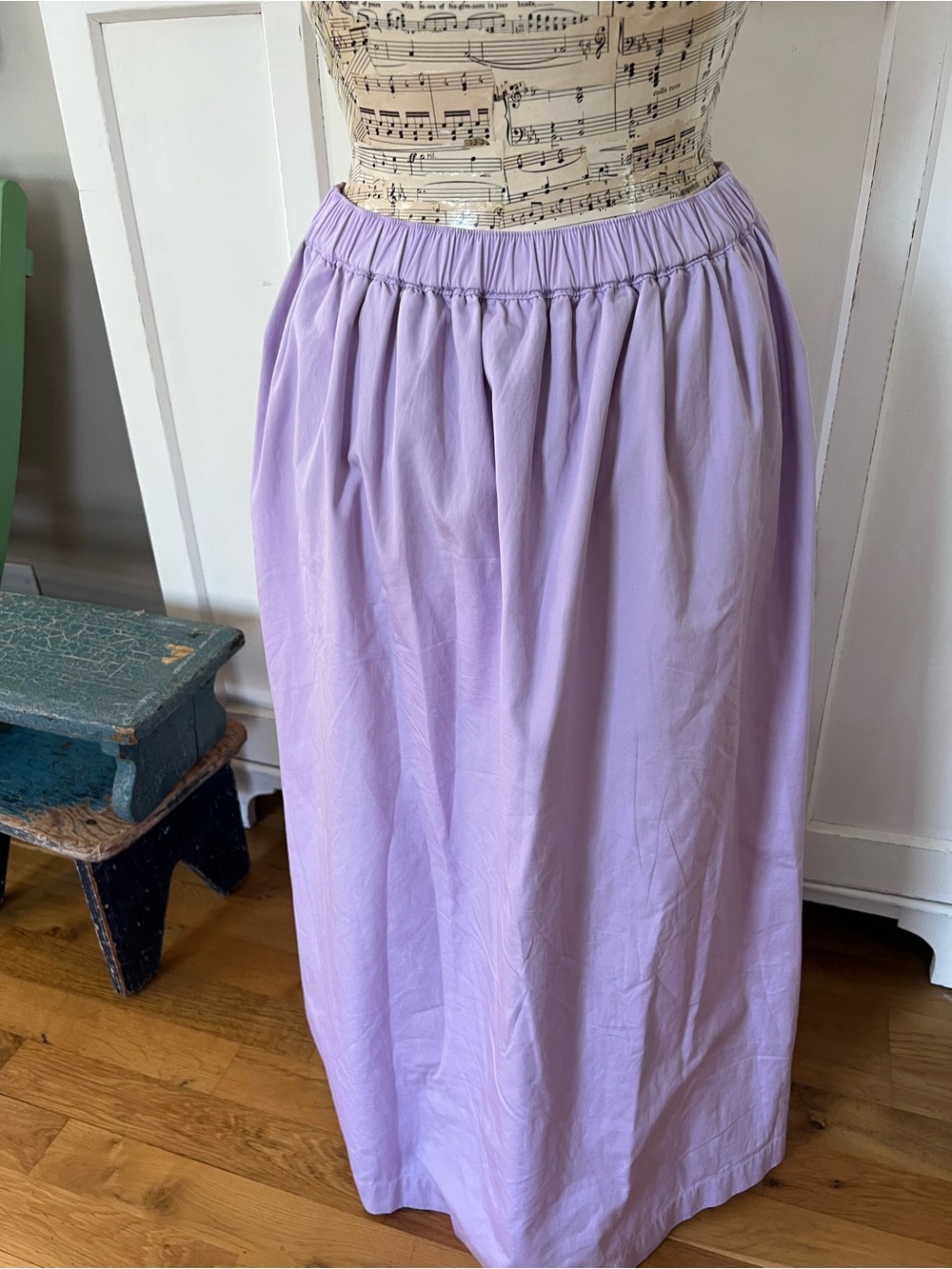 Open Edit: Organic Cotton Poplin A-Line Skirt
Lilac/Purple Size Small